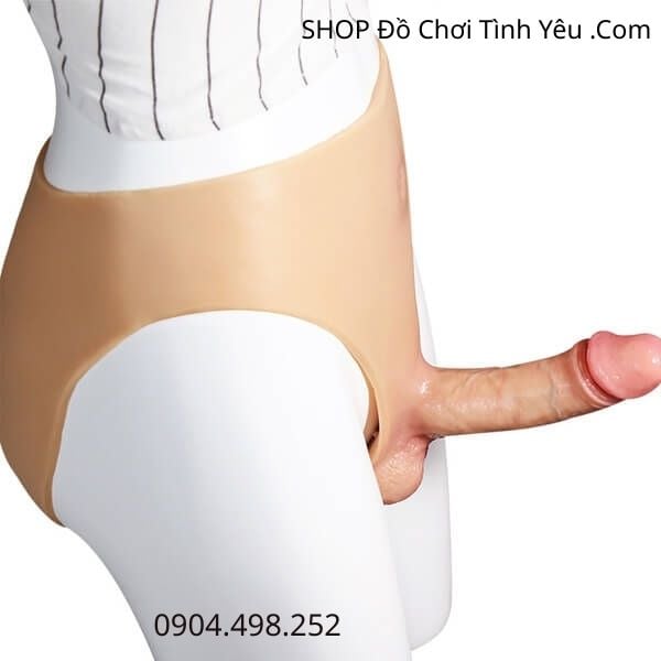 Dương Vật Giả Mặc Quần Lót Silicon Cạp Cao Đặc Ruột Size Lớn