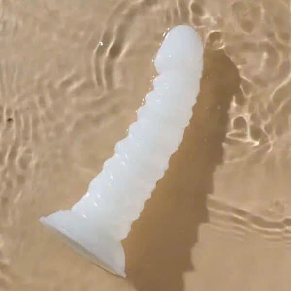 Dương vật giả màu trắng hít tường White Lover