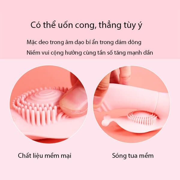 Dương vật giả tỏa nhiệt tai thỏ Lilo đeo mặc điều khiển từ xa