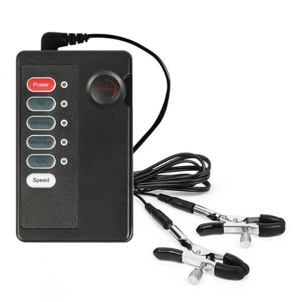 Kẹp Núm Vú SM Kích Thích Xung Điện Bùng Nổ Cảm Giác Tê Tái