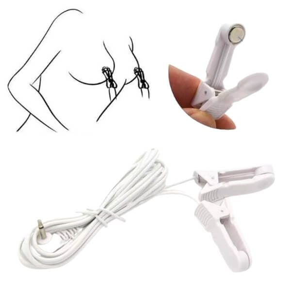 Kẹp Núm Vú SM Kích Thích Xung Điện Bùng Nổ Cảm Giác Tê Tái
