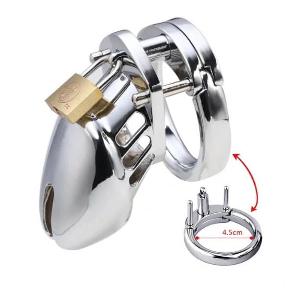 Khóa Dương Vật Inox Không Gỉ Giữ Trinh Tiết Dành Cho Nam