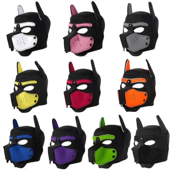 Mặt Nạ Chó Chùm Đầu Nhập Vai BDSM Trong Cuộc Yêu PUPPY HOOD