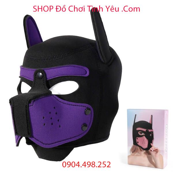 Mặt Nạ Chó Trùm Đầu Nhập Vai BDSM Trong Cuộc Yêu PUPPY HOOD