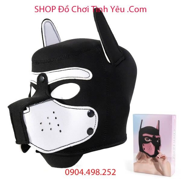 Mặt Nạ Chó Trùm Đầu Nhập Vai BDSM Trong Cuộc Yêu PUPPY HOOD