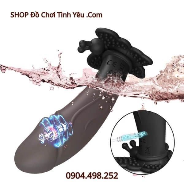 Máy Bướm Rung Dạng Dương Vật Mini Cắm Hậu Môn Có Điều Khiển