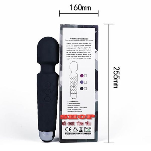 Máy chày rung massage silicone AV thủ dâm nữ 20 tần số cho nữ