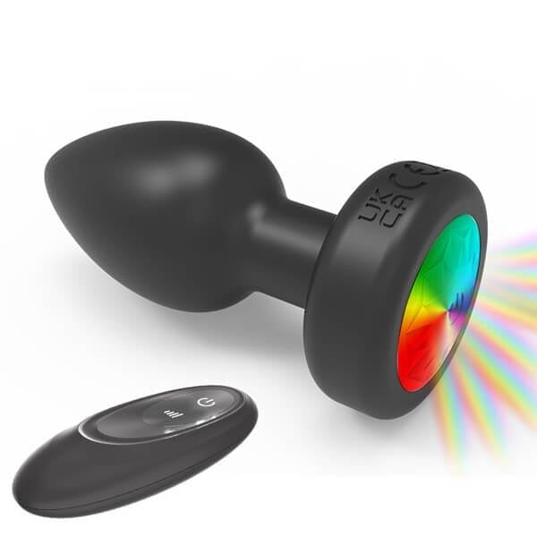 Máy rung cắm hậu môn cửa sau đèn LED điều khiển remote