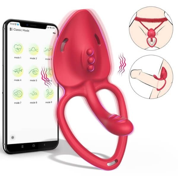 Máy Rung Đeo Kích Thích 2 Điểm Điều Khiển Từ Xa Cho Nam Nữ