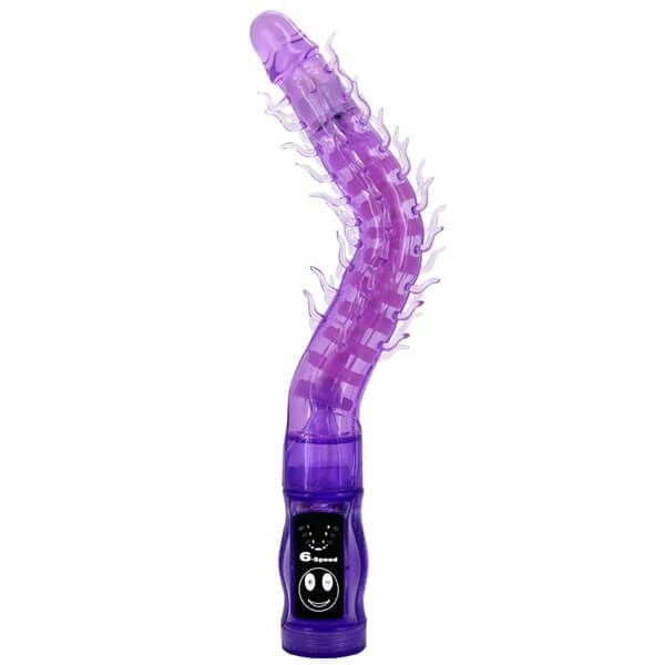 Máy Rung Hậu Môn Mạnh 6 Tốc Độ Uốn Cong Chân Rết (Rít) Unisex