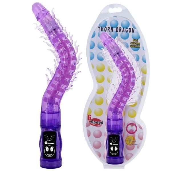 Máy Rung Hậu Môn Mạnh 6 Tốc Độ Uốn Cong Chân Rết (Rít) Unisex