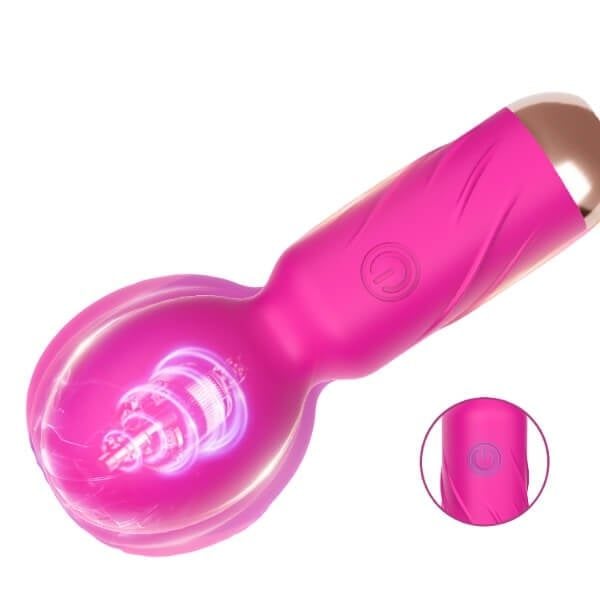 Máy Rung Mini AV Đầu Tròn Khuấy Động Điểm Nhạy Cảm Cơ Thể Nữ