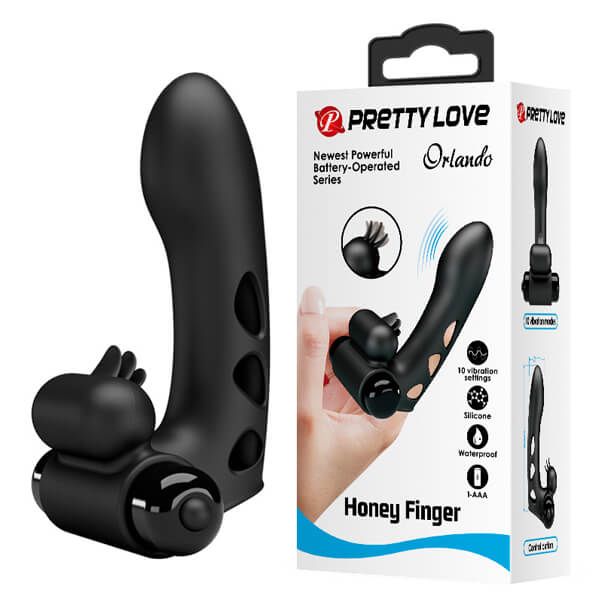 Máy rung ngón tay Orlando massage kép siêu mạnh lưỡi liếm