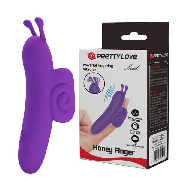 Máy rung ngón tay Snail massage móc âm đạo điểm G Honey Finger