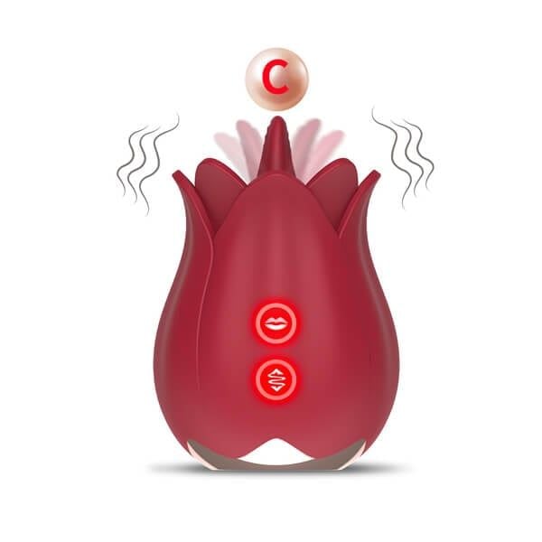 Máy lưỡi liếm hoa hồng Sex Massager