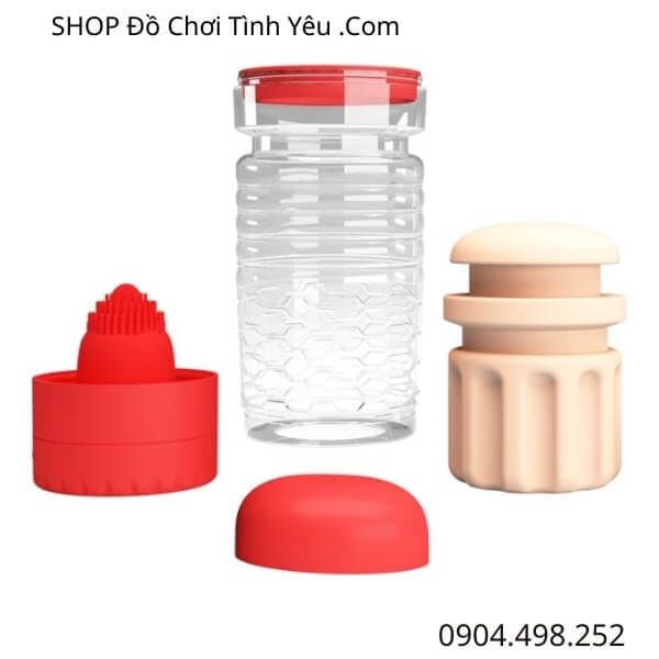 Máy Thủ Dâm Trong Suốt Rung Hút Mạnh Có Lưỡi Liếm PRETTY LOVE