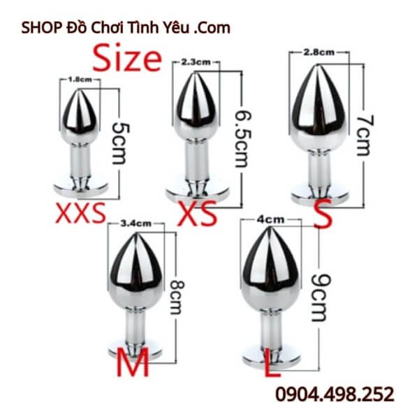 Buttplug Cắm Hậu Môn Kim Loại Liền Đuôi Cáo Kích Thích Tột Độ
