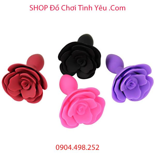 Nút Cắm Hậu Môn Hình Hoa Hồng Thủ Dâm Kích Thích Cực Phê