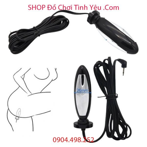 Nút Cắm Hậu Môn Kích Điện Có Điều Khiển Thủ Dâm Cho Nam Nữ