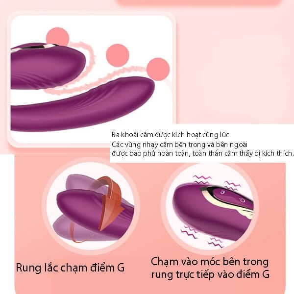Sextoy rung xoay đeo âm đạo massage giải tỏa sinh lý nữ