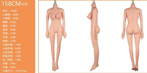 Thông số chi tiết búp bê tình dục