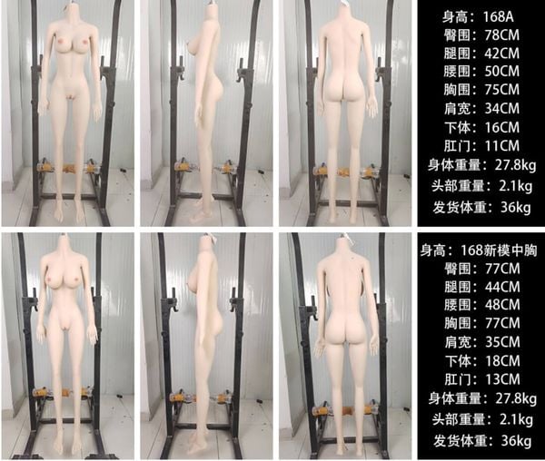 Thông số kích thước búp bê tình dục TPE