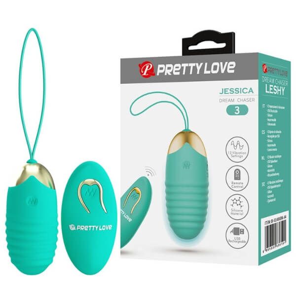 Trứng Rung Mini Mẫu Gợn Sóng Có Điều Khiển Không Dây JESSICA