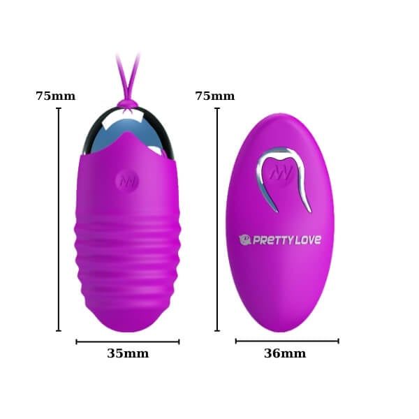 Trứng Rung Mini Mẫu Gợn Sóng Có Điều Khiển Không Dây JESSICA