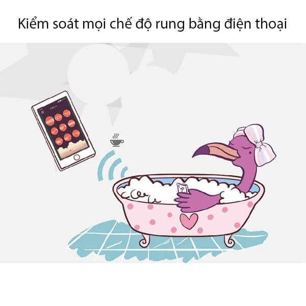 Trứng rung tình yêu thiên nga điều khiển từ xa qua APP