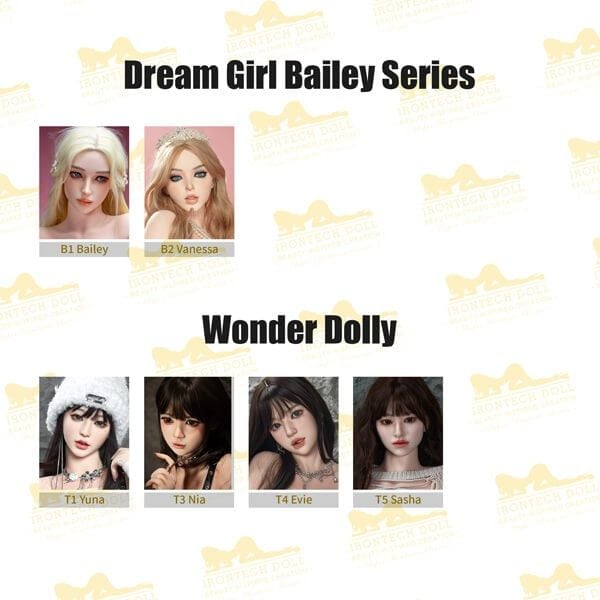 Đầu búp bê tình dục nữ cao cấp robot Irontechdoll