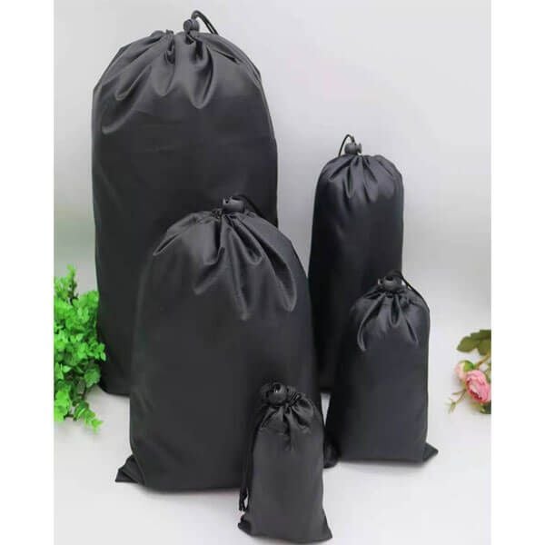 Túi vải dây rút màu đen đựng cất giấu đồ chơi 18+ sextoy