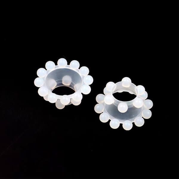 Vòng đính bi hạt tròn silicon mềm kích thích khóa tinh dịch