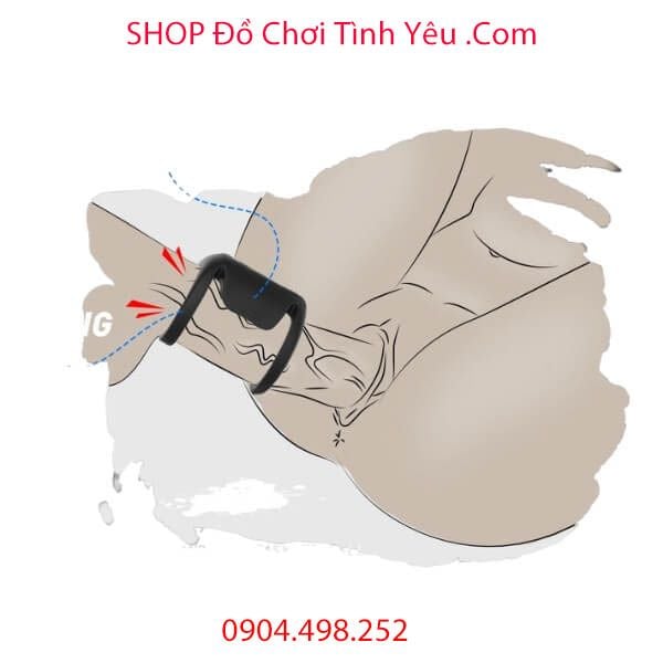 Vòng Rung Khóa Kép Dương Vật Kích Thích Kéo Dài Thời Gian