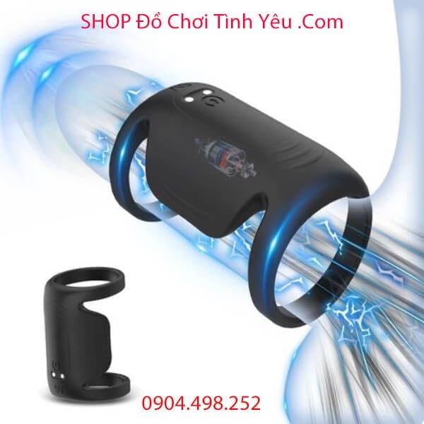 Vòng Rung Khóa Kép Dương Vật Kích Thích Kéo Dài Thời Gian