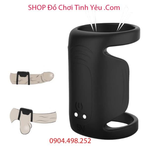 Vòng Rung Khóa Kép Dương Vật Kích Thích Kéo Dài Thời Gian