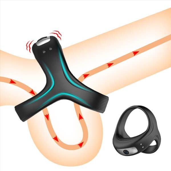 Vòng tam giác rung mạnh massage cho nam giúp khóa tinh dịch