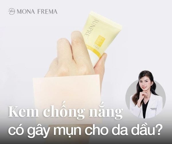 KEM CHỐNG NẮNG CÓ GÂY MỤN CHO DA DẦU?
