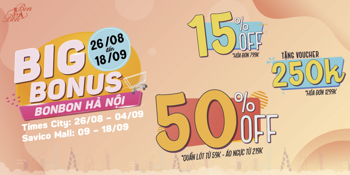 BON BON HÀ NỘI ĐÓN THU CÙNG BIG BONUS – Bon Bon Underwear