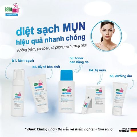 BỘ SẢN PHẨM TRỊ MỤN SEBAMED