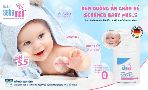 Kem dưỡng ẩm chàm nẻ Sebamed Baby pH5.5