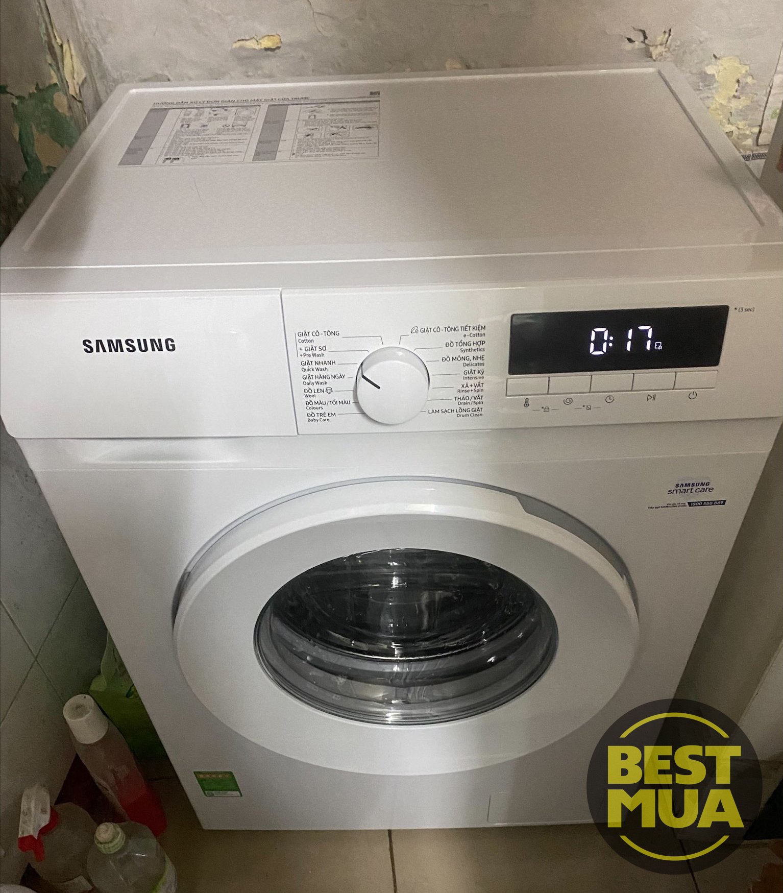🎯CỬA TRƯỚC XẢ KHO GIÁ HOT🔥  🌀💧👔Máy giặt Samsung Inverter 8 Kg WW80T3020WW/SV👖💧🌀