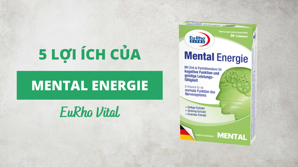 Tiết lộ 5 lợi ích khi sử dụng viên uống bổ não Mental Energie