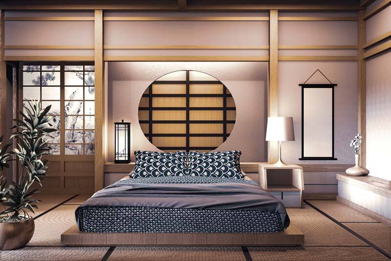 Thảm Tatami là vật dụng không thể thiếu trong phòng ngủ phong cách Nhật