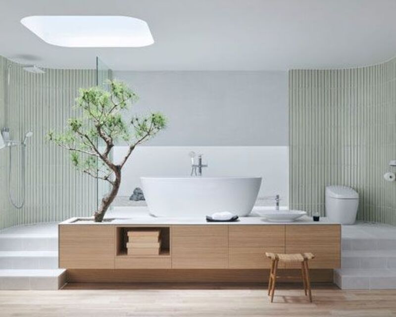 Phòng tắm thiết kế theo phong cách Nhật Bản