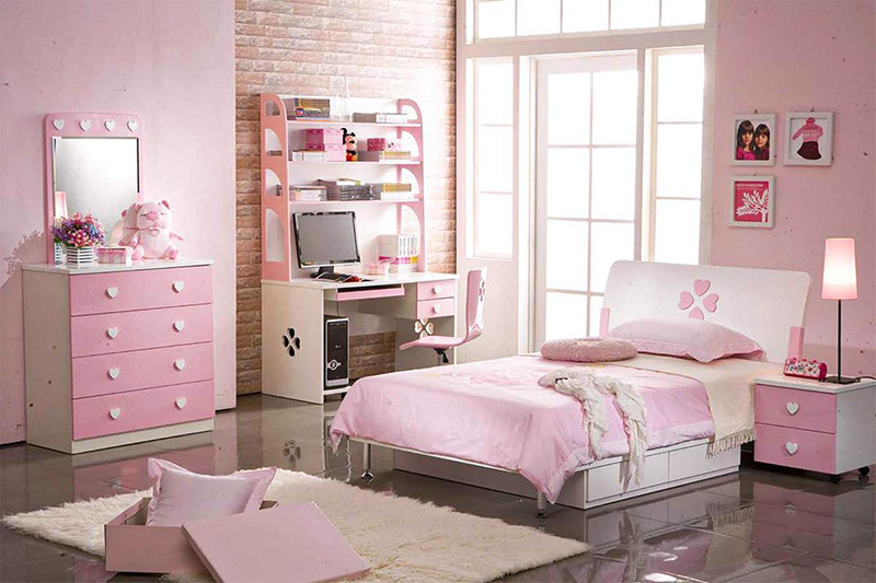 Phòng ngủ với tông hồng ngọt ngào cho những cô gái mới lớn