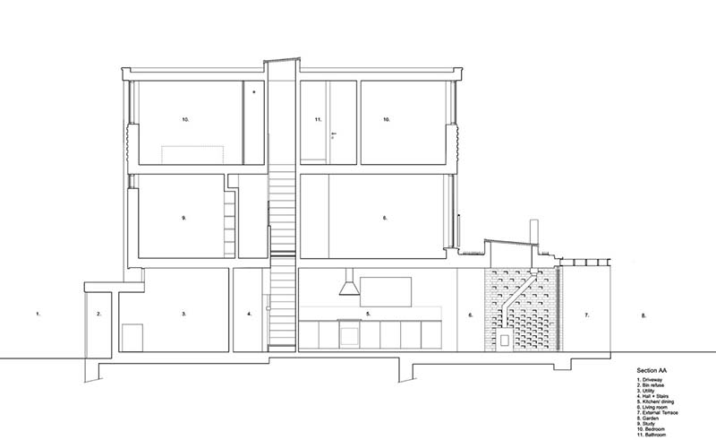 bản vẽ thiết kế nội thất nhà phố 50m2 hiện đại
