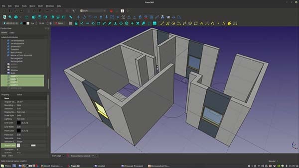 Phần mềm thiết kế 3D FreeCAD Arch