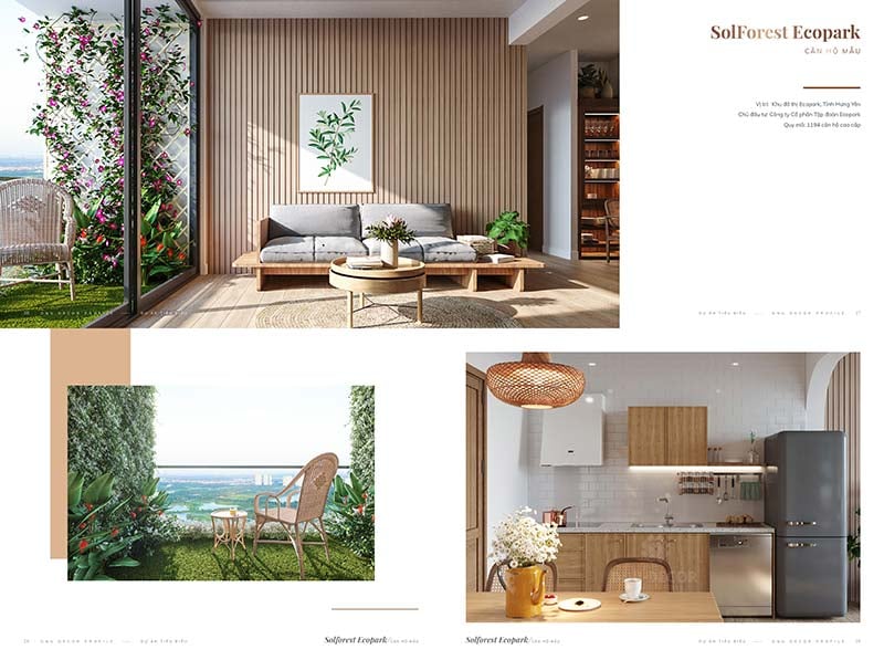 Thiết kế nội thất chung cư Solforest Ecopark