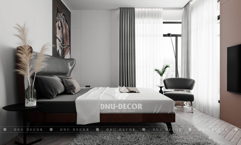 mẫu thiết kế nội thất phòng ngủ nhà phố 50m2 2