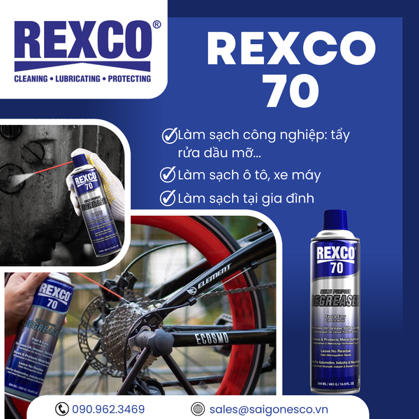 Cách Sử Dụng Rexco 70 – Dung dịch tẩy rửa dầu mỡ đa năng & làm sạch các chất bẩn nhanh chóng